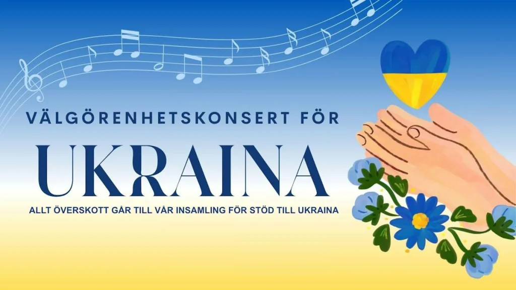 Välgörenhetskonsert för Ukraina