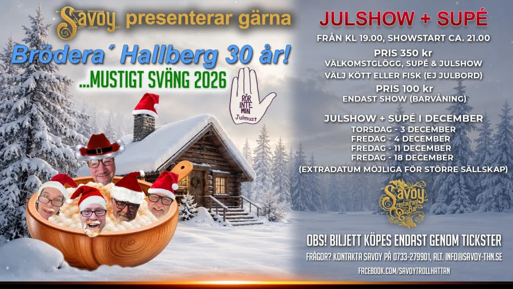 Brödera Hallbergs julshow